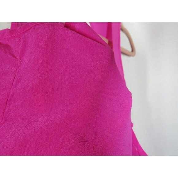 Rieley Pink Fringed Silk Sleeveless Top Size Small -READ DESC- - Picture 9 of 12